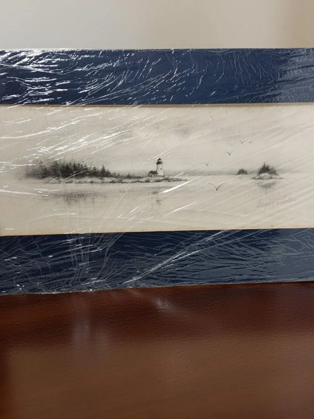 Vintage Virginia Miller Original Lighthouse Lithograph